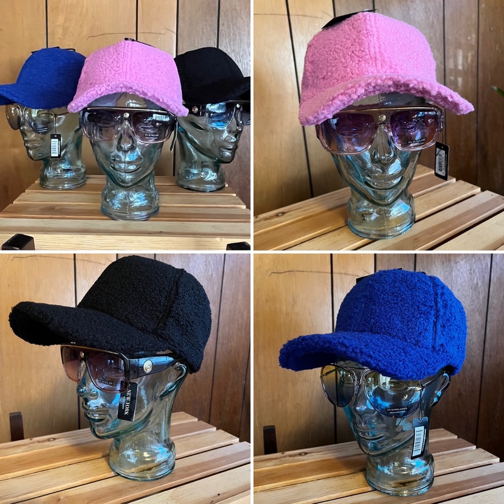 Royal Blue Teddy Fleece Winter Cap - Picture 12 of 15